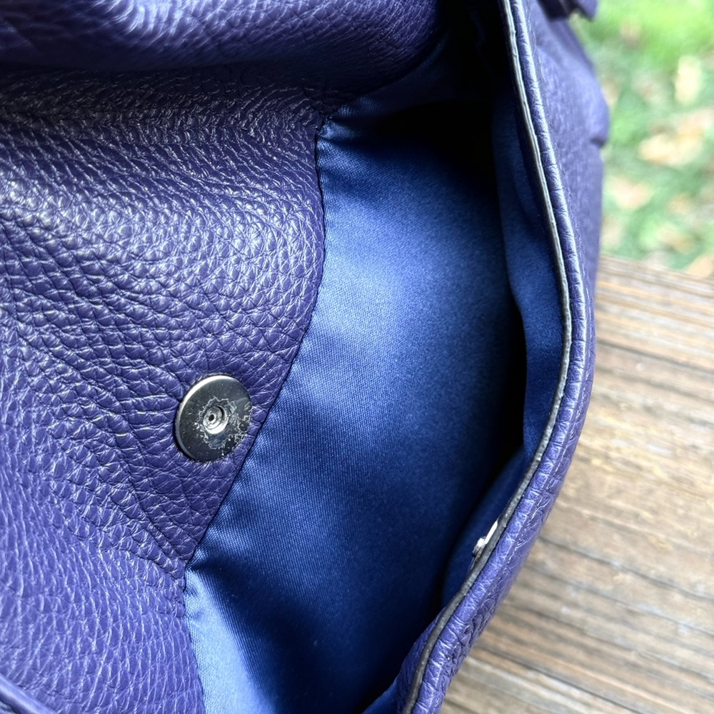 Coach Purple Leather Bucket Bag - Picture 15 of 16